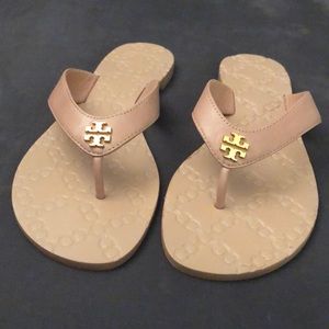 Tory Burch Monroe metallic thong Sandal flip flop